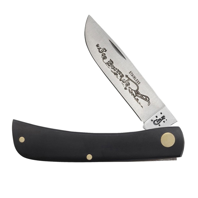 CASE XX Sod Buster 00095 Pocket Knife, Skinner Blade, 2.8 in L Blade, Stainless Steel Blade, Smooth Handle