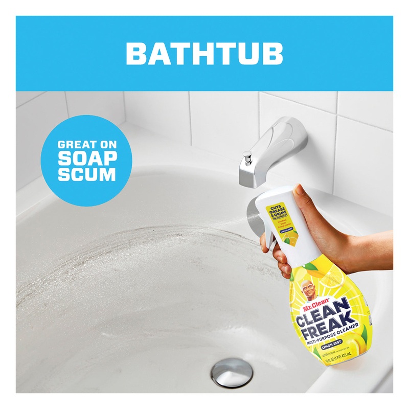 Mr. Clean 3700079130 Clean Freak Mist Refill, 16 oz, Lemon Zest
