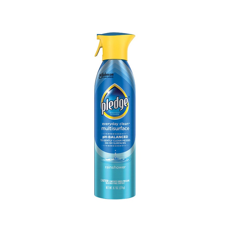 Pledge 70790 Multi-Surface Cleaner, 9.7 oz, Rainshower