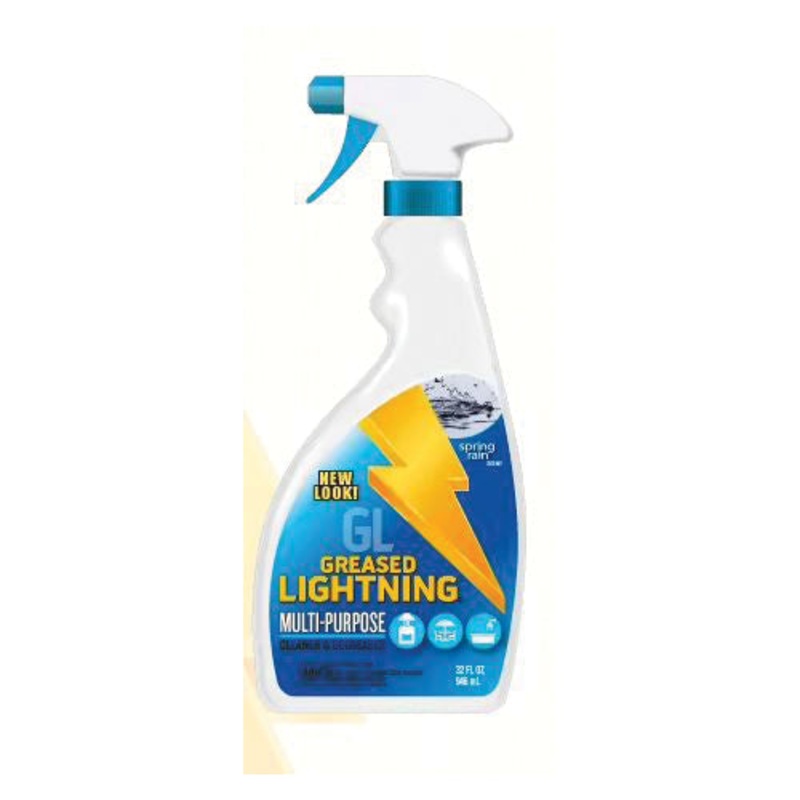 Greased Lightning 17569248593 Multi-Purpose Cleaner, 32 oz, Spring Rain