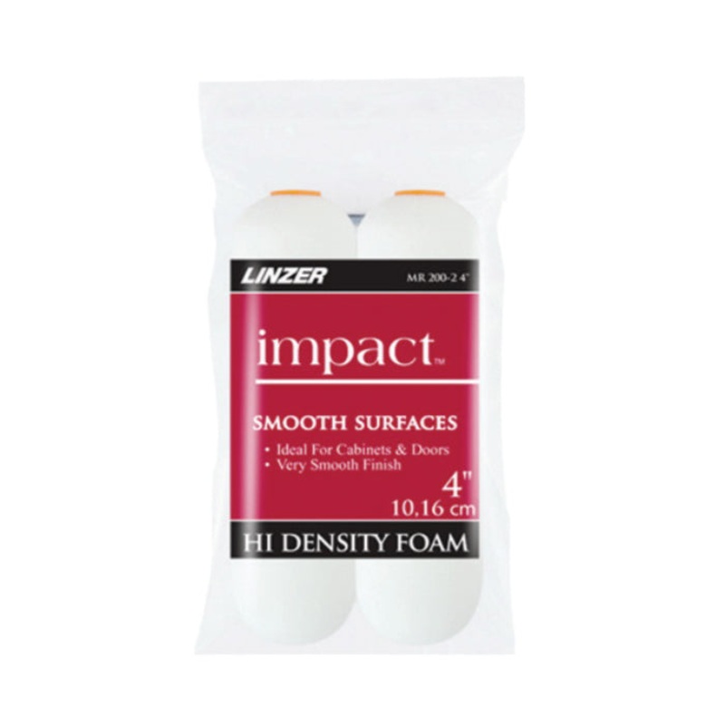 LINZER impact MR200-2 MR20024 Paint Roller Cover, Smooth Surface, Foam Cover