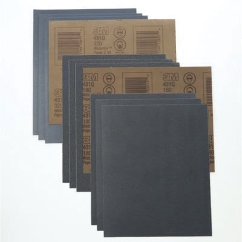 Wetordry 431Q Series 051144-02015 Abrasive Sheet, 11 in L, 9 in W, 150 Grit, Silicon Carbide Abrasive