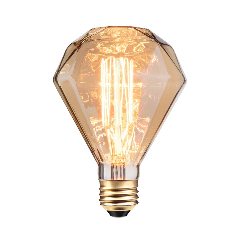 Globe 84644 Light Bulb, 40 W, Parabolic, Medium Screw, Amber, 2200 K, 140 Lumens, 360 deg Beam