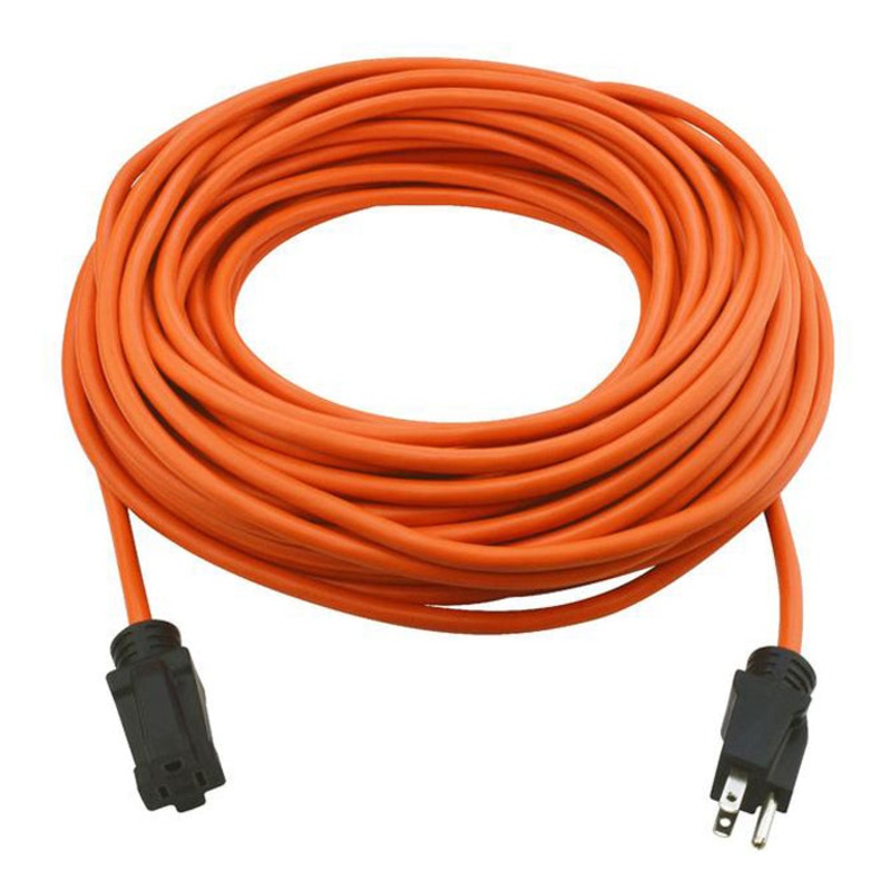 PRIME EC501735 Outdoor Extension Cord, 125 V, 3 -Conductor, 14 AWG Conductor, 100 ft L