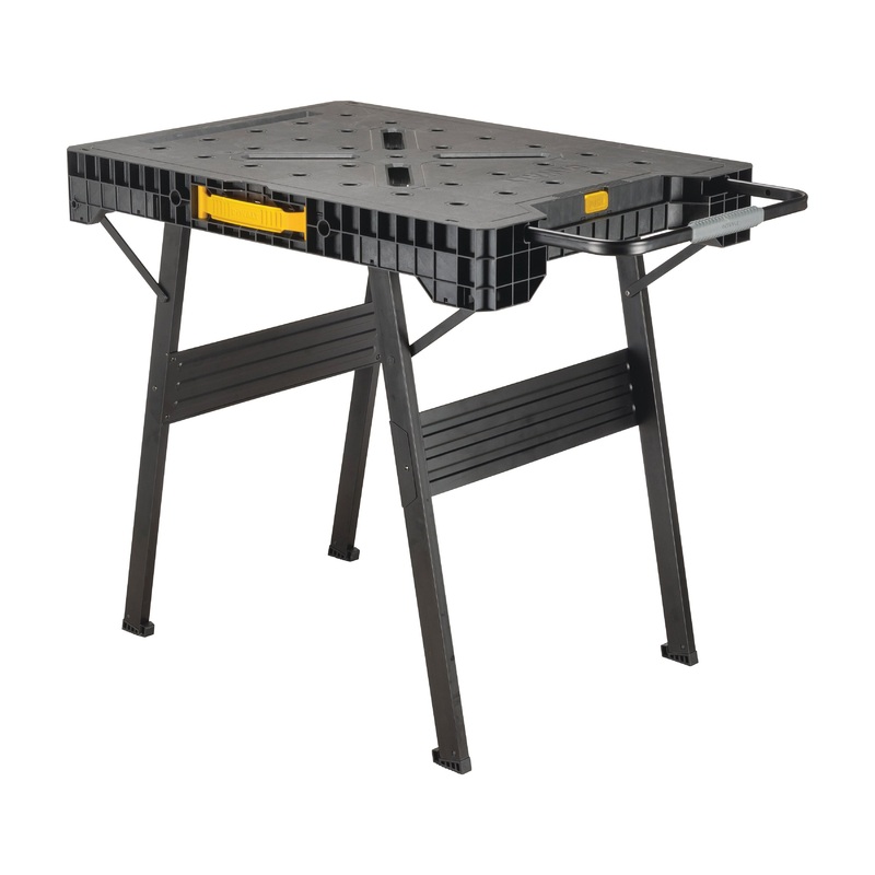 DeWALT DWST11556 Express Workbench, 23.63 in W, 4.329 in H, 33.15 in D, Large Work Surface, Metal, Black/Yellow